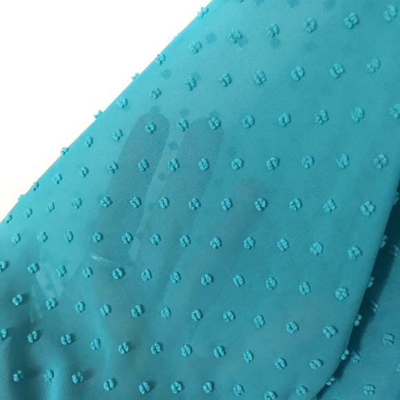 Blue Blouse Size Small Sheer Oversized New York & Company - Picture 4 of 4